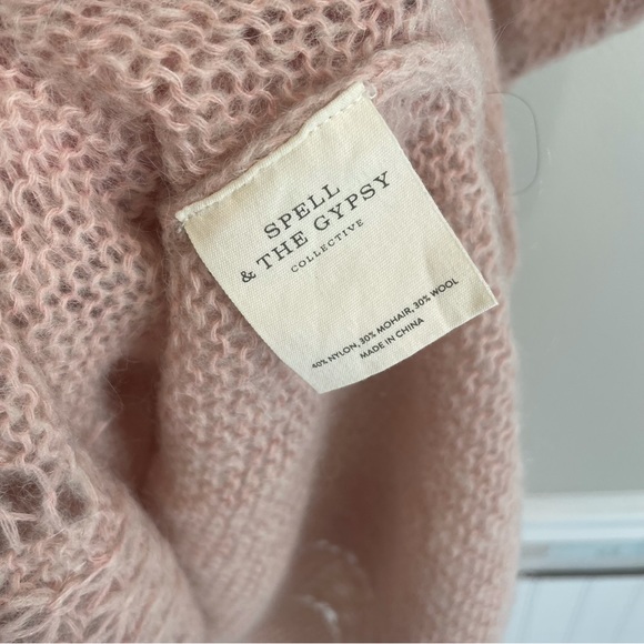 Spell and the gypsy sweater dress women’s small medium s/m mohair knit wool - Picture 5 of 11